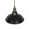 GLOBOSTAR® ANER 01073 Vintage Κρεμαστό Φωτιστικό Οροφής με Ντουί 1 x E27 AC 220-240V IP20 - Μαύρο & Χρυσό - Μ27.5 x Π27.5 x Υ19cm