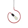 GLOBOSTAR® LIBBY 01095-1 Παιδικό Κρεμαστό Φωτιστικό Οροφής με Ντουί 1 x E27 AC 220-240V IP20 - Κόκκινο - Μ28 x Π4 x Υ34cm