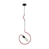 GLOBOSTAR® LIBBY 01095-1 Παιδικό Κρεμαστό Φωτιστικό Οροφής με Ντουί 1 x E27 AC 220-240V IP20 - Κόκκινο - Μ28 x Π4 x Υ34cm