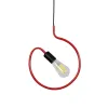 GLOBOSTAR® LIBBY 01095-1 Παιδικό Κρεμαστό Φωτιστικό Οροφής με Ντουί 1 x E27 AC 220-240V IP20 - Κόκκινο - Μ28 x Π4 x Υ34cm