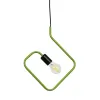 GLOBOSTAR® LIBBY 01096-1 Παιδικό Κρεμαστό Φωτιστικό Οροφής με Ντουί 1 x E27 AC 220-240V IP20 - Πράσινο & Μαύρο - Μ31 x Π4 x Υ37.5cm