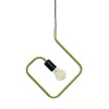 GLOBOSTAR® LIBBY 01096-1 Παιδικό Κρεμαστό Φωτιστικό Οροφής με Ντουί 1 x E27 AC 220-240V IP20 - Πράσινο & Μαύρο - Μ31 x Π4 x Υ37.5cm