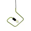 GLOBOSTAR® LIBBY 01096-1 Παιδικό Κρεμαστό Φωτιστικό Οροφής με Ντουί 1 x E27 AC 220-240V IP20 - Πράσινο & Μαύρο - Μ31 x Π4 x Υ37.5cm