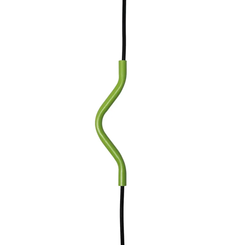 GLOBOSTAR® LIBBY 01096-1 Παιδικό Κρεμαστό Φωτιστικό Οροφής με Ντουί 1 x E27 AC 220-240V IP20 - Πράσινο & Μαύρο - Μ31 x Π4 x Υ37.5cm
