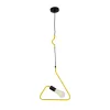 GLOBOSTAR® LIBBY 01097-1 Παιδικό Κρεμαστό Φωτιστικό Οροφής με Ντουί 1 x E27 AC 220-240V IP20 - Κίτρινο - Μ30 x Π4 x Υ32cm