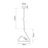 GLOBOSTAR® LIBBY 01097-1 Παιδικό Κρεμαστό Φωτιστικό Οροφής με Ντουί 1 x E27 AC 220-240V IP20 - Κίτρινο - Μ30 x Π4 x Υ32cm
