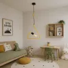 GLOBOSTAR® LIBBY 01097-1 Παιδικό Κρεμαστό Φωτιστικό Οροφής με Ντουί 1 x E27 AC 220-240V IP20 - Κίτρινο - Μ30 x Π4 x Υ32cm