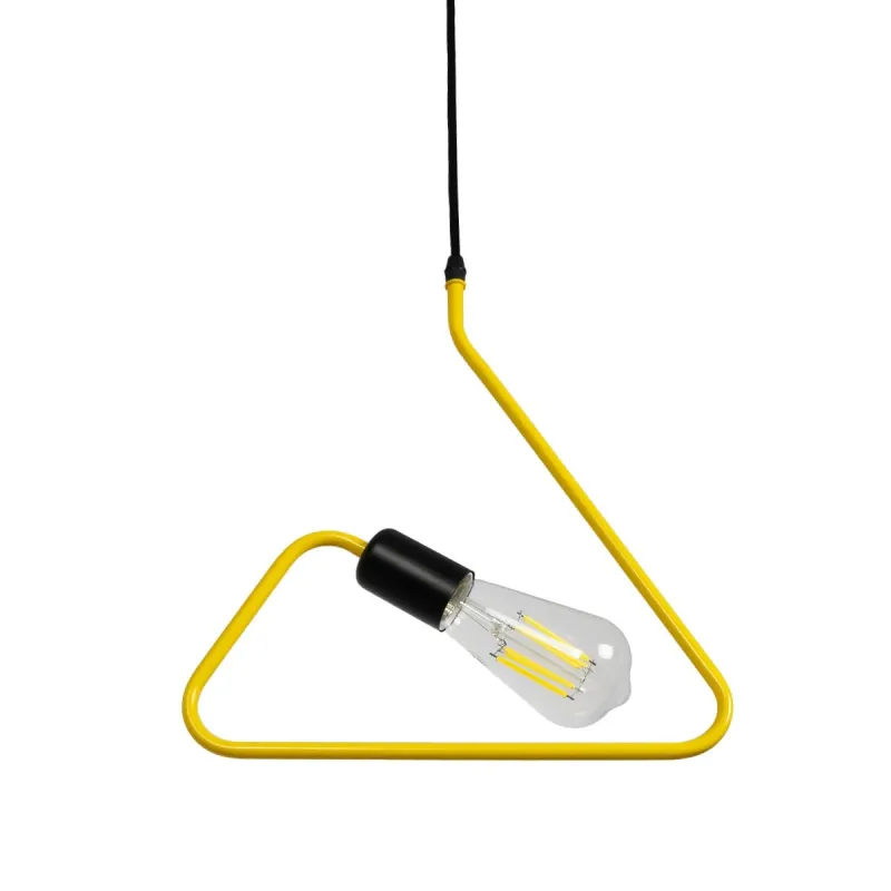 GLOBOSTAR® LIBBY 01097-1 Παιδικό Κρεμαστό Φωτιστικό Οροφής με Ντουί 1 x E27 AC 220-240V IP20 - Κίτρινο - Μ30 x Π4 x Υ32cm