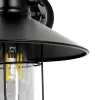 GLOBOSTAR® CELL 01118 Vintage Φωτιστικό Τοίχου - Απλίκα με Ντουί 1 x E27 AC 220-240V IP20 - Μαύρο - Μ26.5 x Π32 x Υ30cm