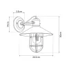 GLOBOSTAR® CELL 01118 Vintage Φωτιστικό Τοίχου - Απλίκα με Ντουί 1 x E27 AC 220-240V IP20 - Μαύρο - Μ26.5 x Π32 x Υ30cm