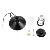 GLOBOSTAR® CELL 01118 Vintage Φωτιστικό Τοίχου - Απλίκα με Ντουί 1 x E27 AC 220-240V IP20 - Μαύρο - Μ26.5 x Π32 x Υ30cm