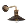GLOBOSTAR® VINSA 01136 Boho Φωτιστικό Τοίχου - Απλίκα με Ντουί 1 x E27 AC 220-240V IP20 - Χάλκινο & Μπεζ - Μ26 x Π40 x Υ28cm
