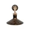 GLOBOSTAR® VINSA 01136 Boho Φωτιστικό Τοίχου - Απλίκα με Ντουί 1 x E27 AC 220-240V IP20 - Χάλκινο & Μπεζ - Μ26 x Π40 x Υ28cm