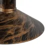 GLOBOSTAR® VINSA 01136 Boho Φωτιστικό Τοίχου - Απλίκα με Ντουί 1 x E27 AC 220-240V IP20 - Χάλκινο & Μπεζ - Μ26 x Π40 x Υ28cm