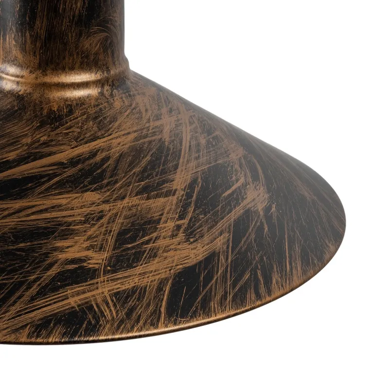 GLOBOSTAR® VINSA 01136 Boho Φωτιστικό Τοίχου - Απλίκα με Ντουί 1 x E27 AC 220-240V IP20 - Χάλκινο & Μπεζ - Μ26 x Π40 x Υ28cm