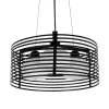 GLOBOSTAR® KEVIA 01150 Μοντέρνο Κρεμαστό Φωτιστικό Οροφής με Ντουί 3 x E27 AC 220-240V IP20 - Μαύρο & Λευκό - Μ40 x Π40 x Υ22cm
