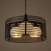 GLOBOSTAR® KEVIA 01150 Μοντέρνο Κρεμαστό Φωτιστικό Οροφής με Ντουί 3 x E27 AC 220-240V IP20 - Μαύρο & Λευκό - Μ40 x Π40 x Υ22cm