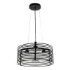 GLOBOSTAR® KEVIA 01150 Μοντέρνο Κρεμαστό Φωτιστικό Οροφής με Ντουί 3 x E27 AC 220-240V IP20 - Μαύρο & Λευκό - Μ40 x Π40 x Υ22cm
