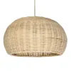 GLOBOSTAR® DE LA MER 01624 Boho Κρεμαστό Φωτιστικό Οροφής με Ντουί 3 x E27 AC 220-240V IP20 - Μπεζ - Μ45 x Π45 x Υ24cm