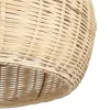 GLOBOSTAR® DE LA MER 01624 Boho Κρεμαστό Φωτιστικό Οροφής με Ντουί 3 x E27 AC 220-240V IP20 - Μπεζ - Μ45 x Π45 x Υ24cm