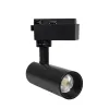 GLOBOSTAR® LUGANO 60804 Μονοφασικό Σποτ Ράγας LED 10W 1250lm 36° AC 220-240V IP20 Φυσικό Λευκό 4500K - Bridgelux COB Chip & TÜV SÜD Driver - Eurotrack 1PH - Μαύρο Ματ - Μ8.5 x Π5 x Υ18cm - 5 Χρόνια Εγγύηση