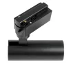 GLOBOSTAR® LUGANO 60804 Μονοφασικό Σποτ Ράγας LED 10W 1250lm 36° AC 220-240V IP20 Φυσικό Λευκό 4500K - Bridgelux COB Chip & TÜV SÜD Driver - Eurotrack 1PH - Μαύρο Ματ - Μ8.5 x Π5 x Υ18cm - 5 Χρόνια Εγγύηση