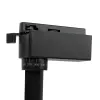 GLOBOSTAR® LUGANO 60804 Μονοφασικό Σποτ Ράγας LED 10W 1250lm 36° AC 220-240V IP20 Φυσικό Λευκό 4500K - Bridgelux COB Chip & TÜV SÜD Driver - Eurotrack 1PH - Μαύρο Ματ - Μ8.5 x Π5 x Υ18cm - 5 Χρόνια Εγγύηση