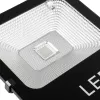 GLOBOSTAR® RGBFLOOD 75602 Προβολέας με IR Ασύρματο Χειριστήριο LED 50W 3250lm 120° AC 220-240V Αδιάβροχο IP66 Πολύχρωμο RGB Dimmable - COB Chip - Μαύρο Ματ - Μ22 x Π5.5 x Υ28cm - 2 Χρόνια Εγγύηση
