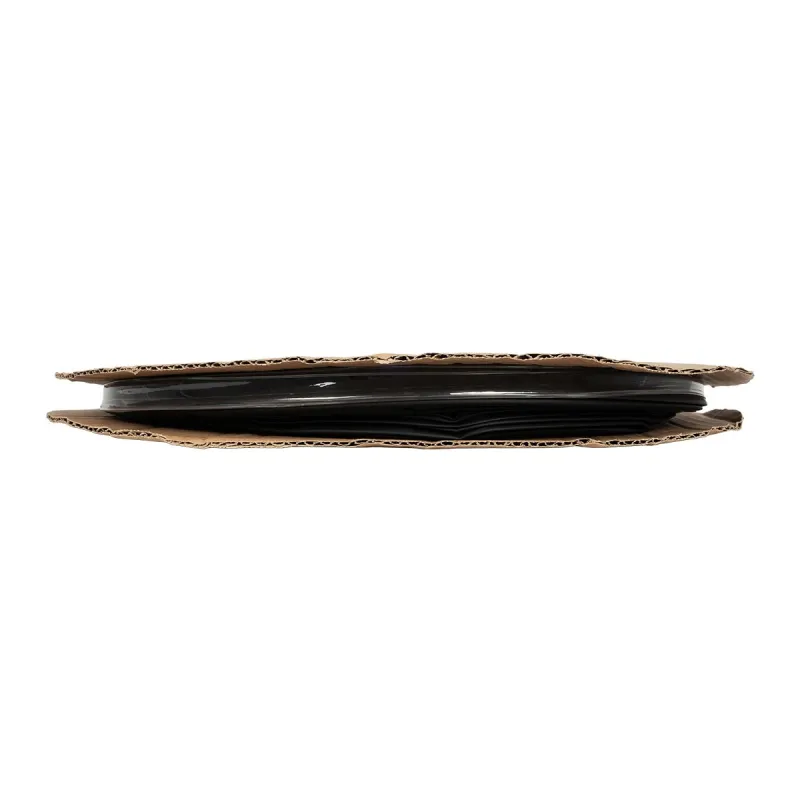 GLOBOSTAR® SHRINKTUBE 79817 Θερμοσυστελλόμενο Μακαρόνι Στεγανοποίησης για Neon Flex LED Αδιάβροχο IP65 - Μαύρο Ματ - Μ100 x Π0.8 x Υ0.8cm/Π0.4 x Υ0.4cm
