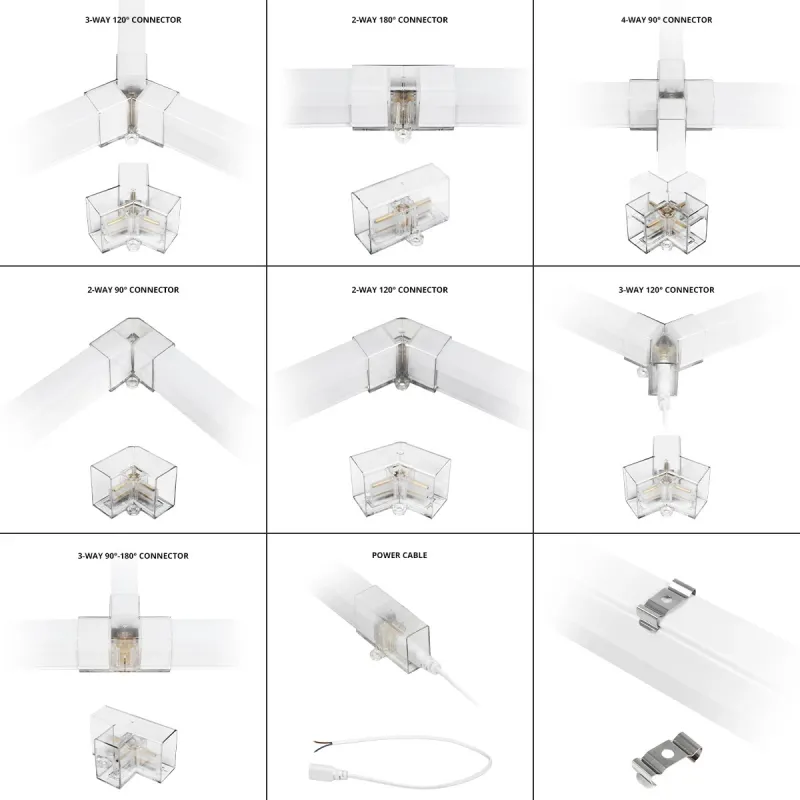 GLOBOSTAR® HEXON GLB-101-0085 Γραμμικό Επεκτεινόμενο DIY Φωτιστικό Οροφής LED 4W 500lm 120° AC 220-240V IP20 Φυσικό Λευκό 4000K - Sanan SMD Chip - Λευκό Ματ - Μ32 X Π2 X Υ3.5cm - 3 Χρόνια Εγγύηση