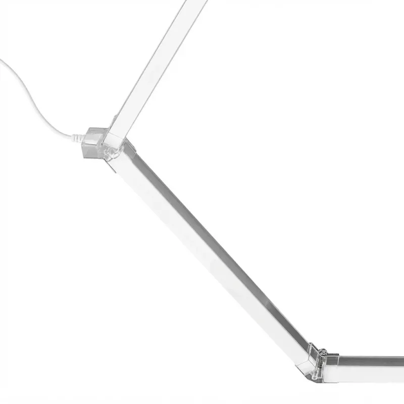 GLOBOSTAR® HEXON GLB-101-0085 Γραμμικό Επεκτεινόμενο DIY Φωτιστικό Οροφής LED 4W 500lm 120° AC 220-240V IP20 Φυσικό Λευκό 4000K - Sanan SMD Chip - Λευκό Ματ - Μ32 X Π2 X Υ3.5cm - 3 Χρόνια Εγγύηση