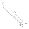 GLOBOSTAR® HEXON GLB-101-0089 Γραμμικό Επεκτεινόμενο DIY Φωτιστικό Οροφής LED 18W 2250lm 120° AC 220-240V IP20 Φυσικό Λευκό 4000K - Sanan SMD Chip - Λευκό Ματ - Μ117.5 X Π2 X Υ3.5cm - 3 Χρόνια Εγγύηση