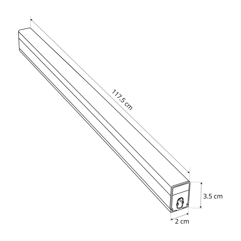 GLOBOSTAR® HEXON GLB-101-0089 Γραμμικό Επεκτεινόμενο DIY Φωτιστικό Οροφής LED 18W 2250lm 120° AC 220-240V IP20 Φυσικό Λευκό 4000K - Sanan SMD Chip - Λευκό Ματ - Μ117.5 X Π2 X Υ3.5cm - 3 Χρόνια Εγγύηση