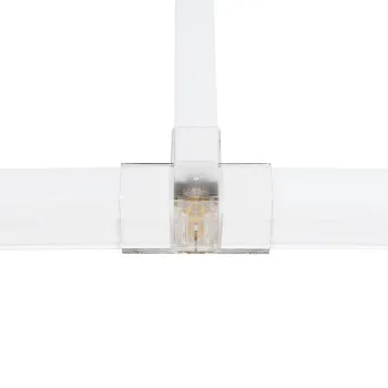 GLOBOSTAR® HEXON GLB-101-0091 Σύνδεσμος T AC 220-240V IP20 - Διάφανο - Μ7 x Π4.5 x Υ4cm