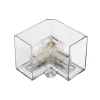 GLOBOSTAR® HEXON GLB-101-0094 Σύνδεσμος Γ 90° AC 220-240V IP20 - Διάφανο - Μ4.5 x Π4.5 x Υ4cm