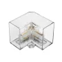 GLOBOSTAR® HEXON GLB-101-0094 Σύνδεσμος Γ 90° AC 220-240V IP20 - Διάφανο - Μ4.5 x Π4.5 x Υ4cm