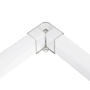 GLOBOSTAR® HEXON GLB-101-0094 Σύνδεσμος Γ 90° AC 220-240V IP20 - Διάφανο - Μ4.5 x Π4.5 x Υ4cm