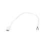 GLOBOSTAR® HEXON GLB-101-0096 Σύνδεσμος Τροφοδοσίας AC 220-240V IP20 - Λευκό - Μ50 x Π2 x Υ1cm