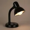 GLOBOSTAR® STUDENT GLB-102-0007 Μοντέρνο Επιτραπέζιο Φωτιστικό Πορτατίφ με Ντουί 1 x E27 AC 220-240V IP20 - Μαύρο - Μ14 x Π14 x Υ32cm