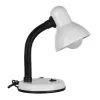 GLOBOSTAR® STUDENT GLB-102-0008 Μοντέρνο Επιτραπέζιο Φωτιστικό Πορτατίφ με Ντουί 1 x E27 AC 220-240V IP20 - Λευκό & Μαύρο - Μ14 x Π14 x Υ32cm