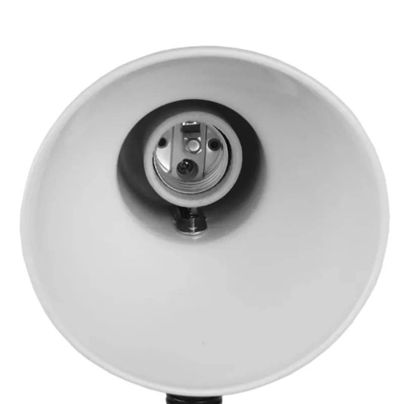 GLOBOSTAR® STUDENT GLB-102-0008 Μοντέρνο Επιτραπέζιο Φωτιστικό Πορτατίφ με Ντουί 1 x E27 AC 220-240V IP20 - Λευκό & Μαύρο - Μ14 x Π14 x Υ32cm