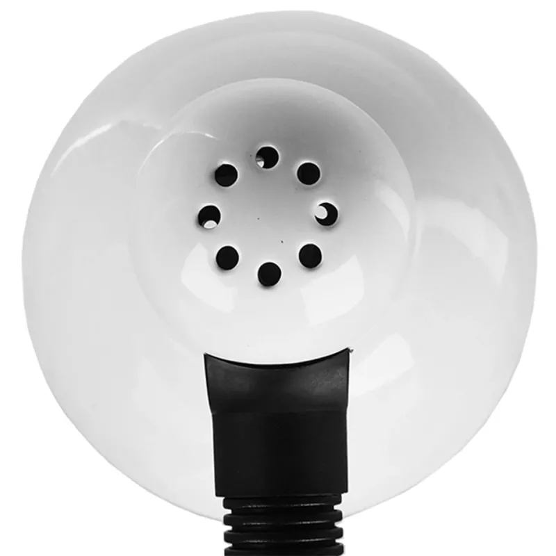 GLOBOSTAR® STUDENT GLB-102-0008 Μοντέρνο Επιτραπέζιο Φωτιστικό Πορτατίφ με Ντουί 1 x E27 AC 220-240V IP20 - Λευκό & Μαύρο - Μ14 x Π14 x Υ32cm