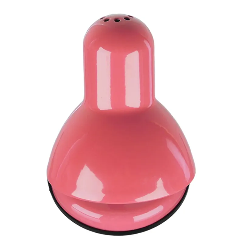 GLOBOSTAR® STUDENT GLB-102-0011 Μοντέρνο Επιτραπέζιο Φωτιστικό Πορτατίφ με Ντουί 1 x E27 AC 220-240V IP20 - Ροζ & Μαύρο - Μ14 x Π14 x Υ32cm