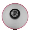 GLOBOSTAR® STUDENT GLB-102-0011 Μοντέρνο Επιτραπέζιο Φωτιστικό Πορτατίφ με Ντουί 1 x E27 AC 220-240V IP20 - Ροζ & Μαύρο - Μ14 x Π14 x Υ32cm