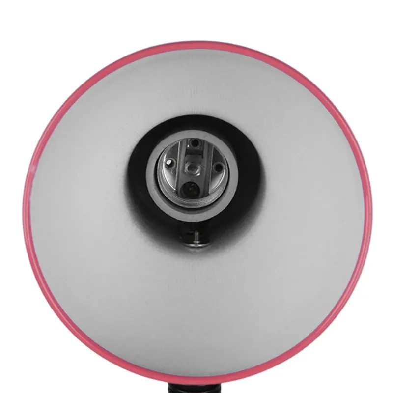 GLOBOSTAR® STUDENT GLB-102-0011 Μοντέρνο Επιτραπέζιο Φωτιστικό Πορτατίφ με Ντουί 1 x E27 AC 220-240V IP20 - Ροζ & Μαύρο - Μ14 x Π14 x Υ32cm