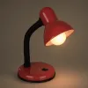 GLOBOSTAR® STUDENT GLB-102-0012 Μοντέρνο Επιτραπέζιο Φωτιστικό Πορτατίφ με Ντουί 1 x E27 AC 220-240V IP20 - Κόκκινο & Μαύρο - Μ14 x Π14 x Υ32cm