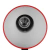 GLOBOSTAR® STUDENT GLB-102-0012 Μοντέρνο Επιτραπέζιο Φωτιστικό Πορτατίφ με Ντουί 1 x E27 AC 220-240V IP20 - Κόκκινο & Μαύρο - Μ14 x Π14 x Υ32cm