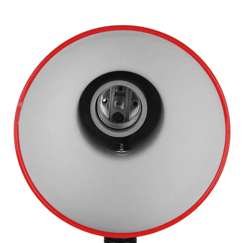 GLOBOSTAR® STUDENT GLB-102-0012 Μοντέρνο Επιτραπέζιο Φωτιστικό Πορτατίφ με Ντουί 1 x E27 AC 220-240V IP20 - Κόκκινο & Μαύρο - Μ14 x Π14 x Υ32cm