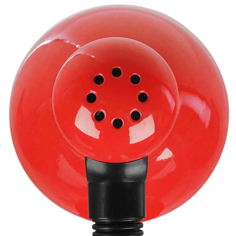 GLOBOSTAR® STUDENT GLB-102-0012 Μοντέρνο Επιτραπέζιο Φωτιστικό Πορτατίφ με Ντουί 1 x E27 AC 220-240V IP20 - Κόκκινο & Μαύρο - Μ14 x Π14 x Υ32cm