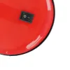 GLOBOSTAR® STUDENT GLB-102-0012 Μοντέρνο Επιτραπέζιο Φωτιστικό Πορτατίφ με Ντουί 1 x E27 AC 220-240V IP20 - Κόκκινο & Μαύρο - Μ14 x Π14 x Υ32cm